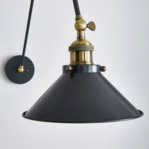 Logan Grey Arm Ceiling and Wall Light 3