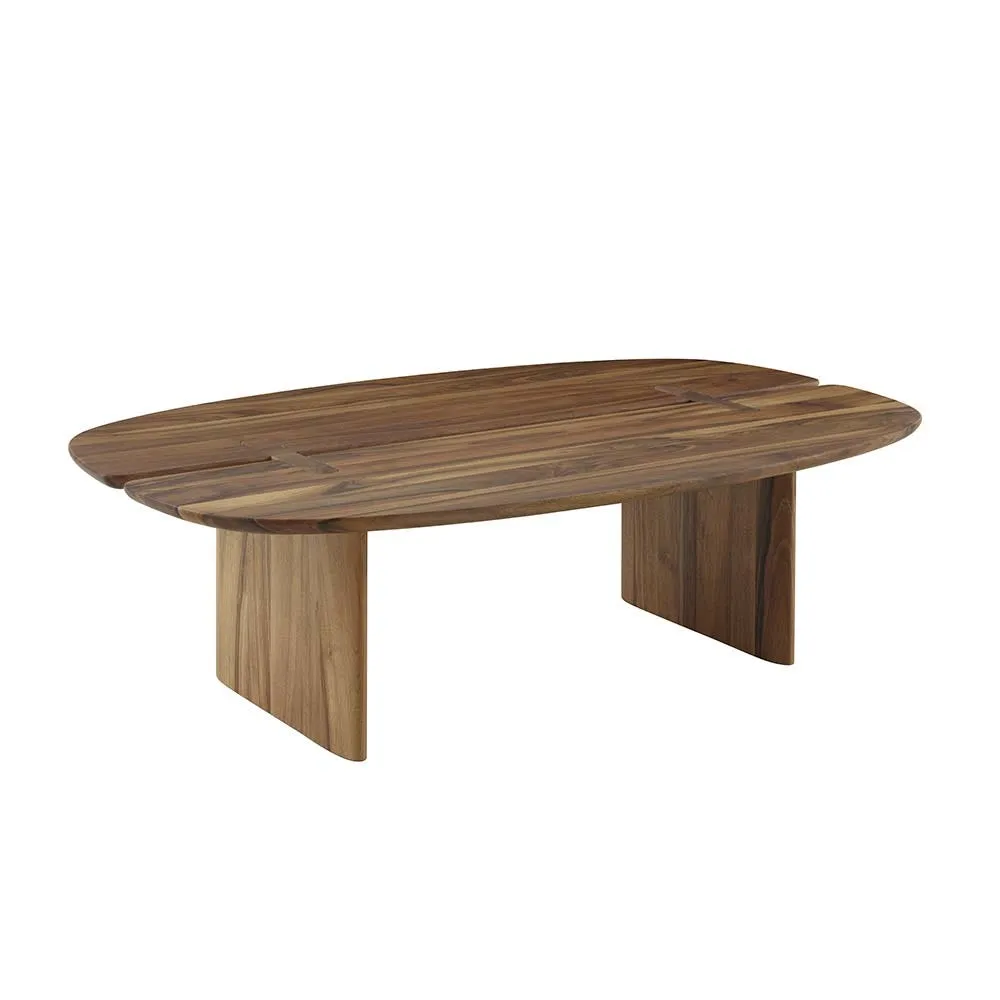 Ligne Roset Intervalle Low Table Solid European Walnut 2