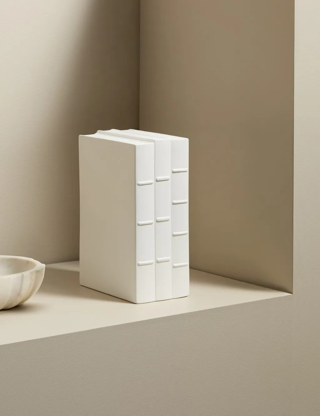 M&S X Kelly Hoppen Ceramic Books Ornament White