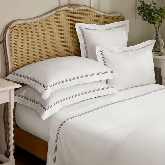 Dorma Rovello Embroidery 100% Cotton Duvet Cover & Pillowcase Set 2
