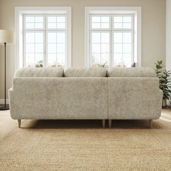 Sven Chunky Chenille Large Corner Chaise Sofa 3