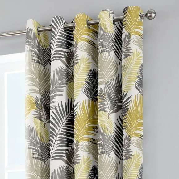 Fusion Tropical Eyelet Curtains 1