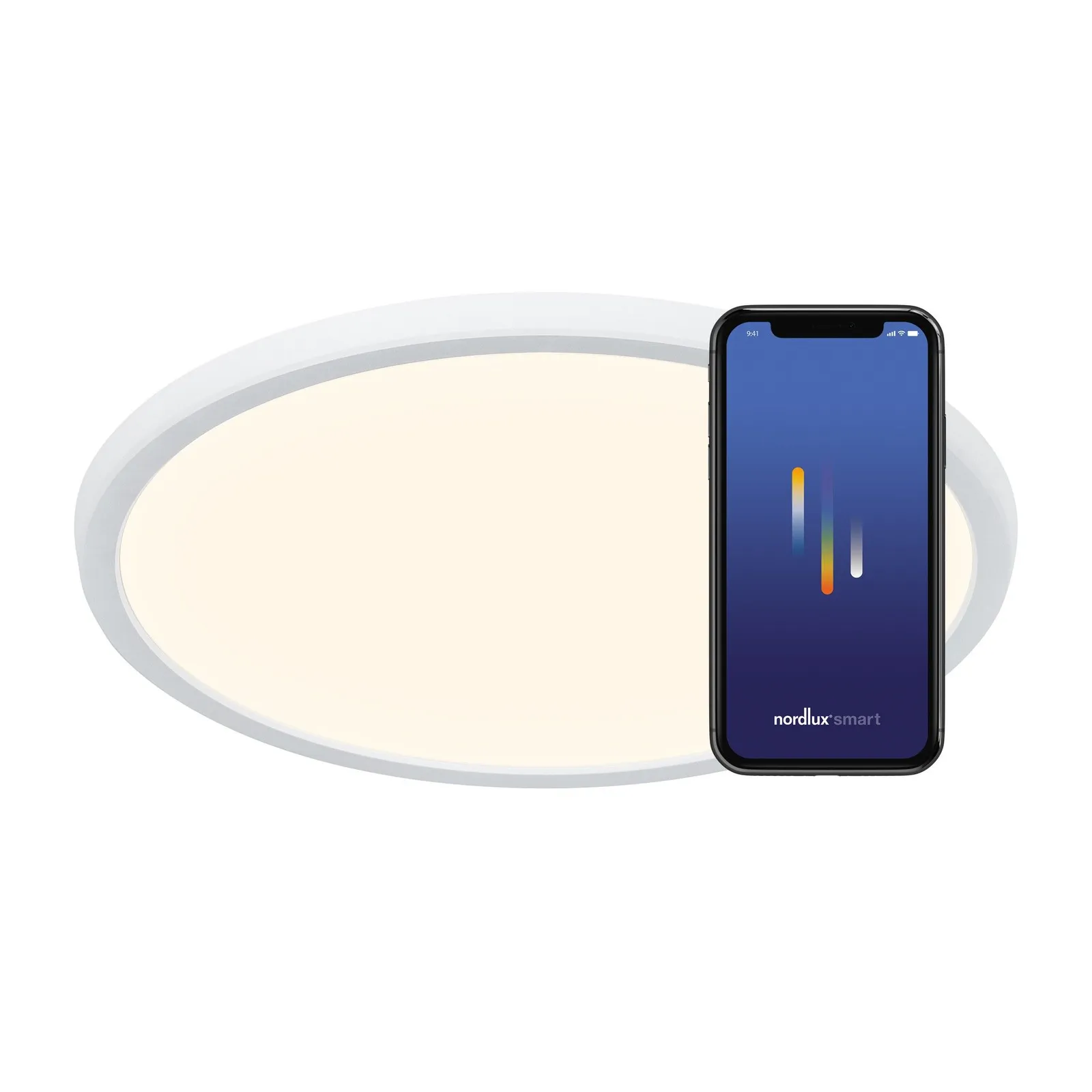 Nordlux Ojasmart Ceiling Light White Plastic Hallway LED 2700-6500k Mains 3
