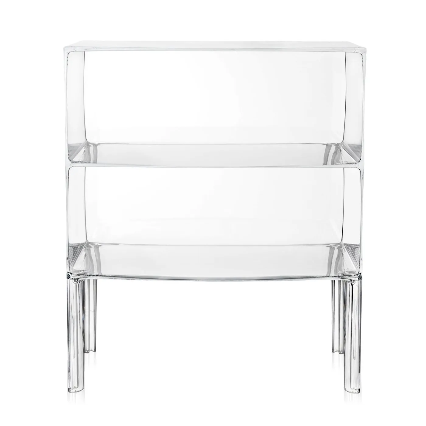 Kartell Ghost Buster Large Side Table In Transparent