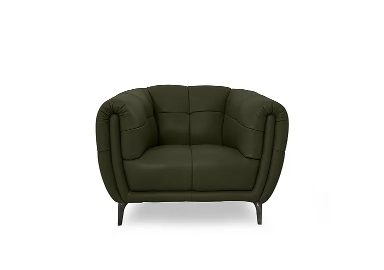 Sienna NC Leather Chair - Oslo Pine