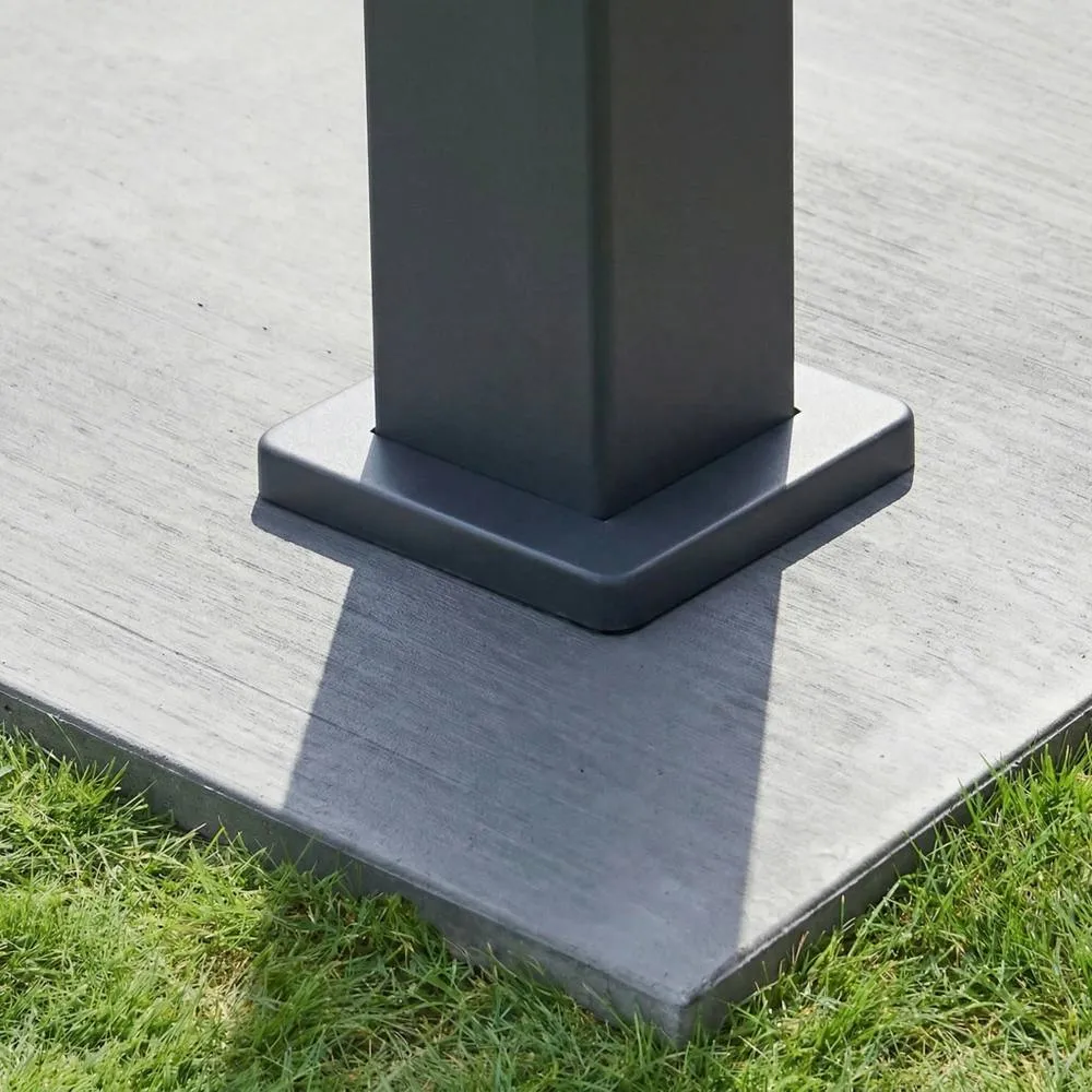 sweeek Louvered pergola aluminium 4 x 3m in Dark Grey 6