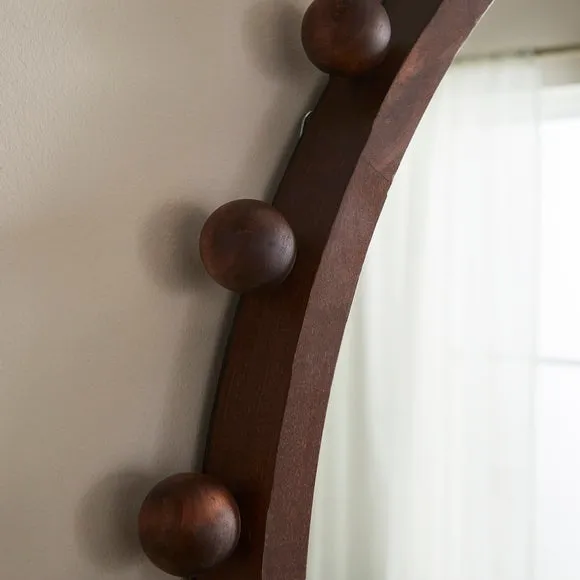 Brooke Bobble Arched Overmantel Wall Mirror 2