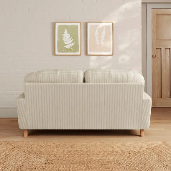 Martha Chunky Chenille Stripe 2 Seater Sofa 2