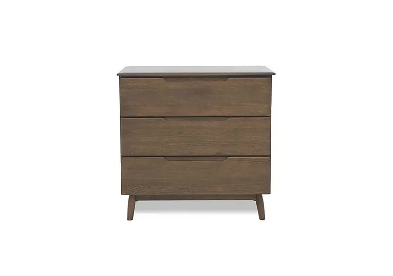 Stockholm 3 Drawer Chest - Dark Oak