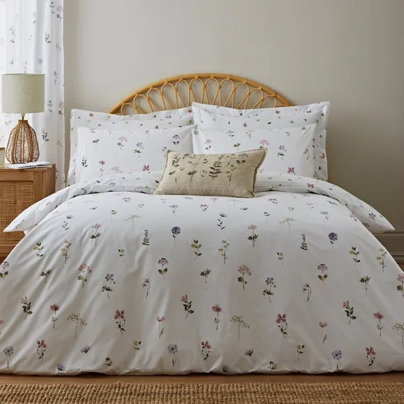 Pressed Floral 100% Cotton Duvet Cover & Pillowcase Set 1