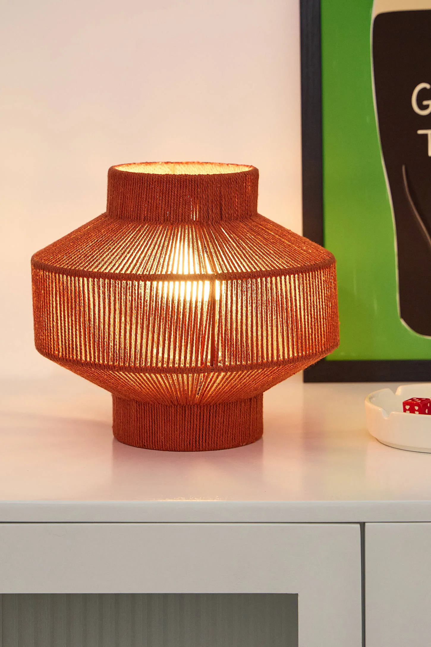 String Table Lamp - Orange