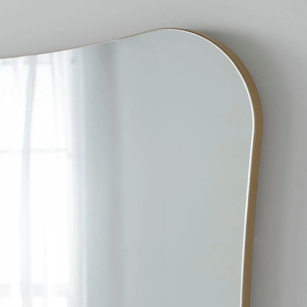 Yearn Mirrors Barnsbury Frameless Gold Mirror 90x60cm 3