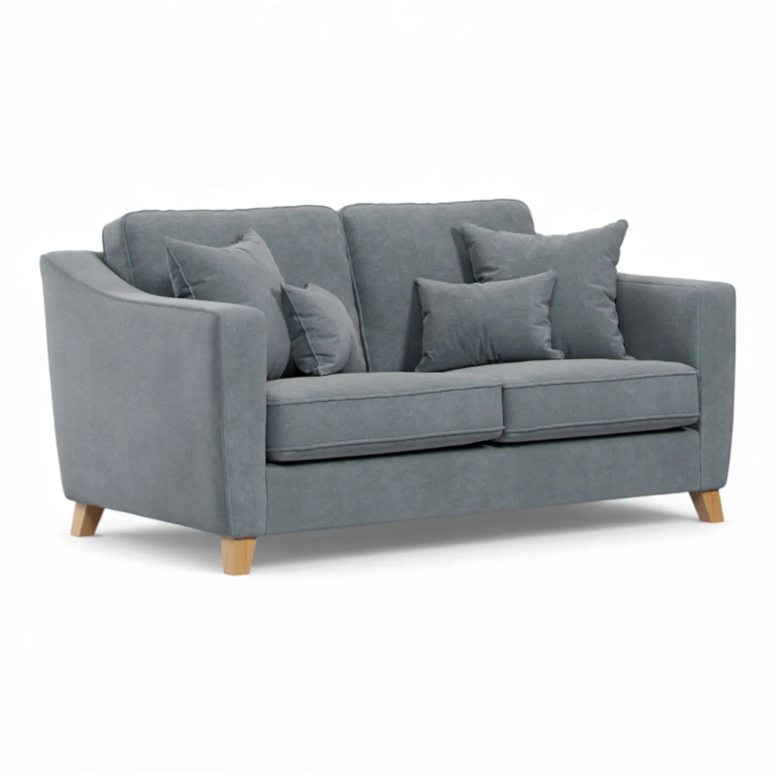 The Great Sofa Company Jackson 2 Seater Chenille Sofa in Blue 2