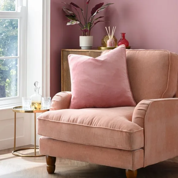 Clara Cotton Velvet Square Cushion 1