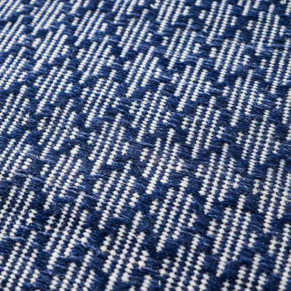 Ikat Denim Indoor Outdoor Rug 2