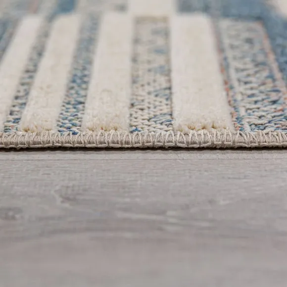 Patchwork Striped Washable Rug 4