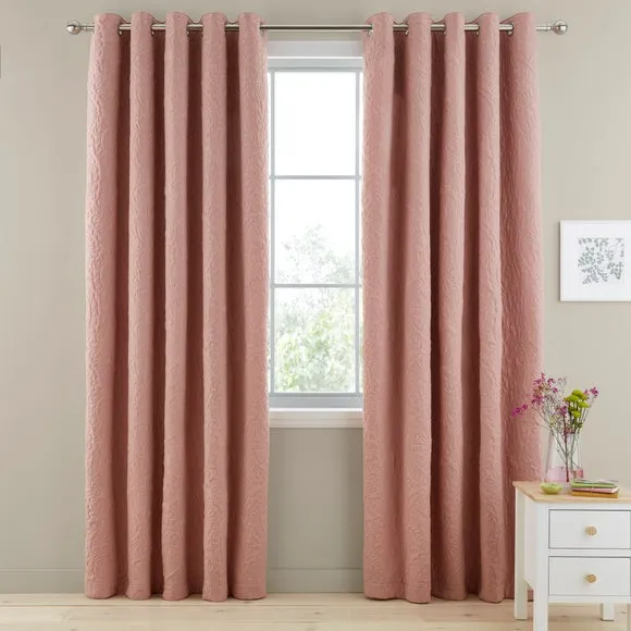 Hani Pinsonic Quilted Blackout Eyelet Curtains 2