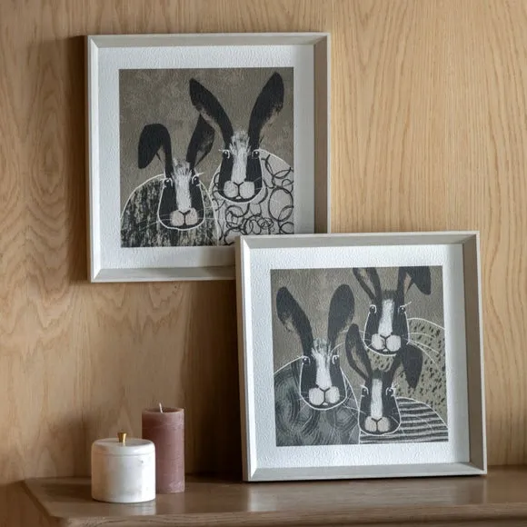 Cedar and Sage Set of 2 Animal Family 2 Framed Prints