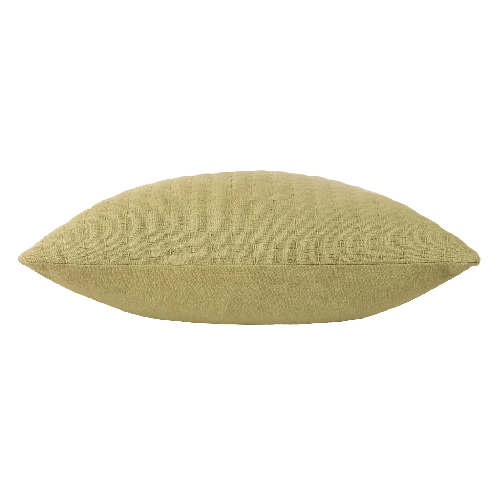 Yard Hush Stitched 100% Cotton Cushion in Light Green 4