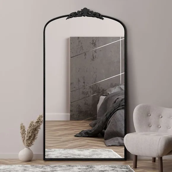 Crown Arched Full Length Wall Mirror 1