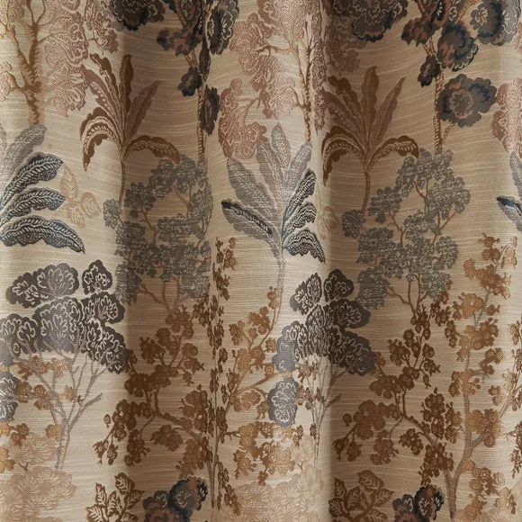 Folk Tree Eyelet Curtains 3