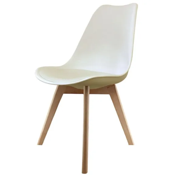 Fusion Living Soho Plastic Dining Chair with Squared Legs 2