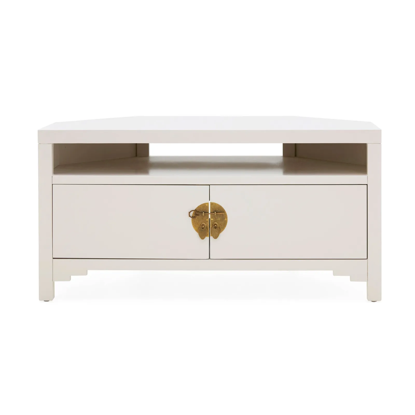 Hanna Oyster Corner TV Stand Oyster
