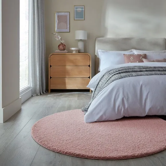 Snuggle Washable Round Rug 1