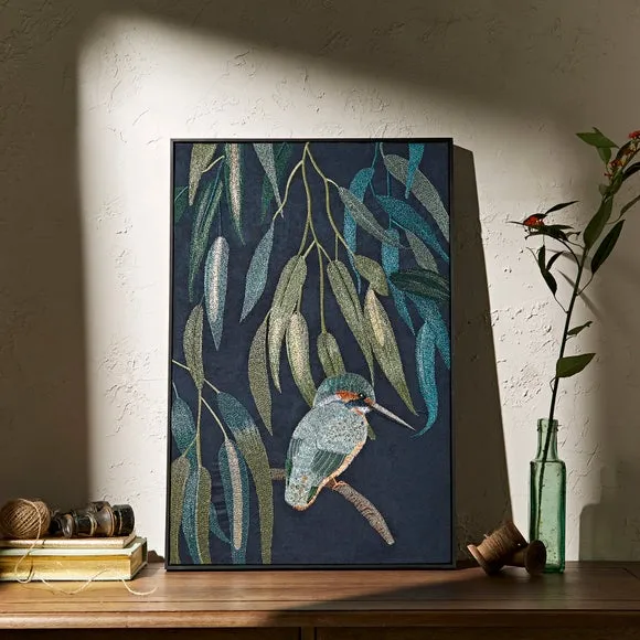 Set of 2 Kingfisher Framed Canvases 2