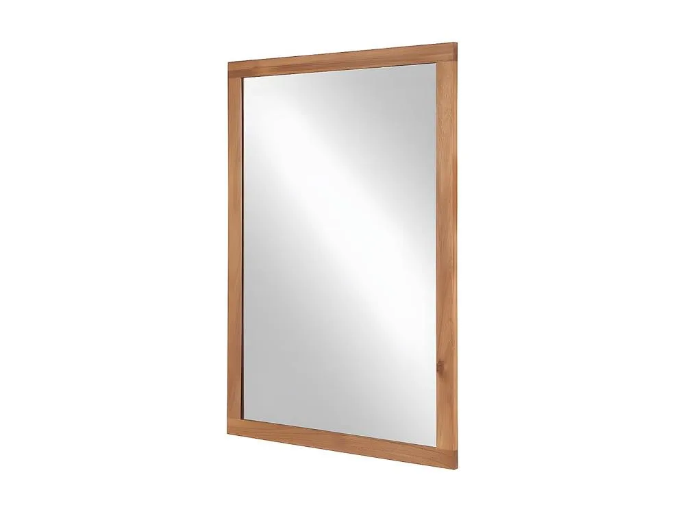 Vente-unique Rectangular Mirror With Acacia Wood Surround - 90 X 60 Cm - SEPANG in Walnut 4