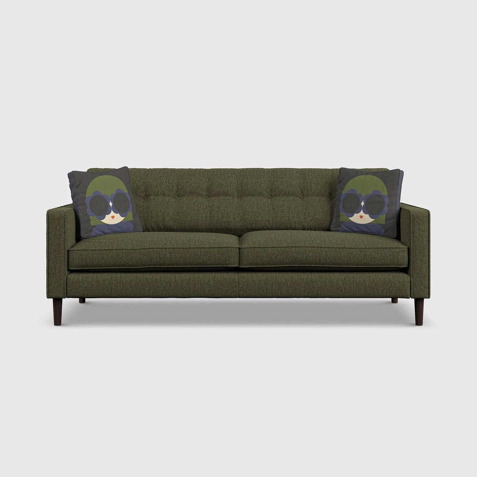 Orla Kiely Ebben Large Sofa, Green Fabric | Barker & Stonehouse 1