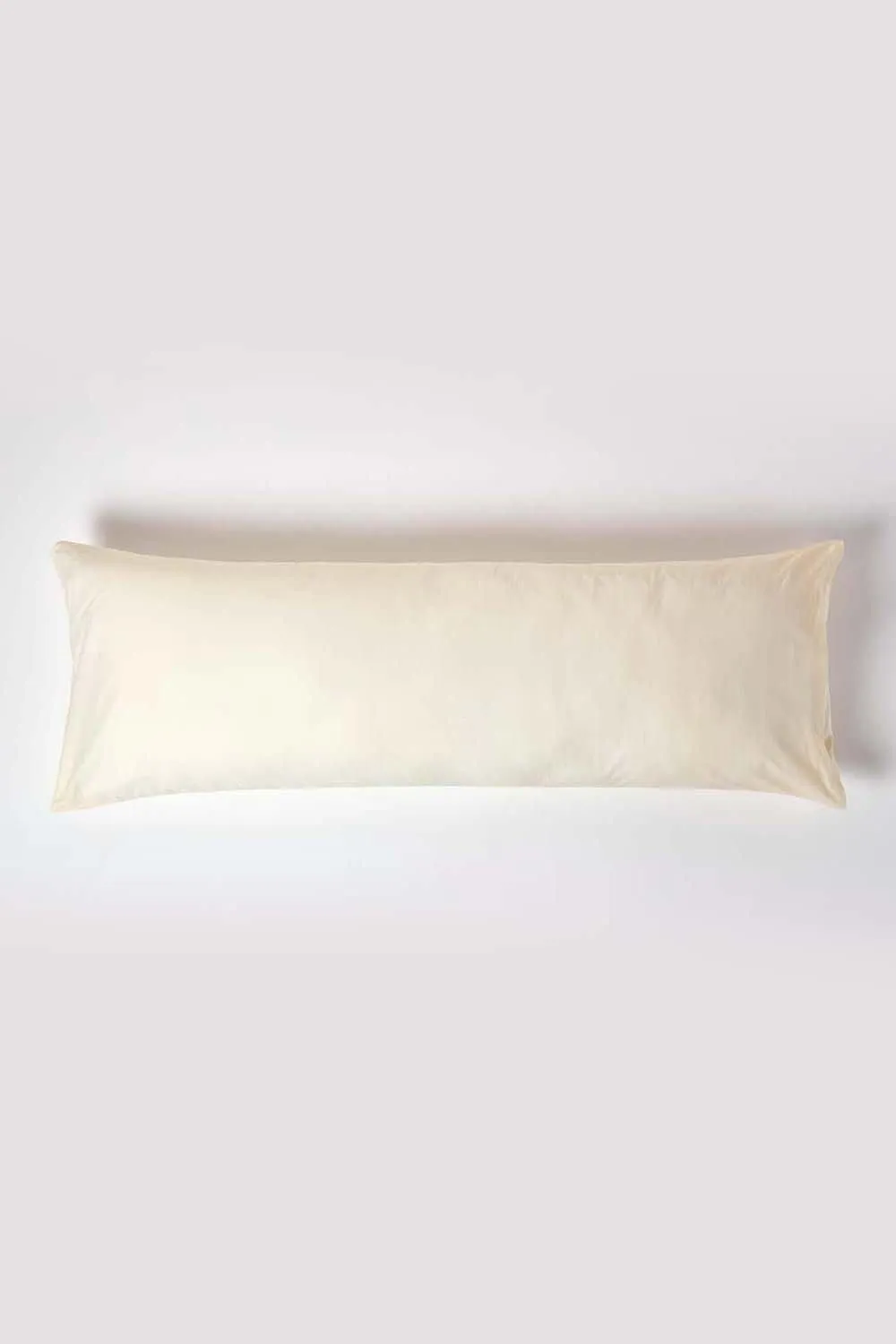 Homescapes Egyptian Cotton Housewife Body Pillowcase 200 TC in Cream 1