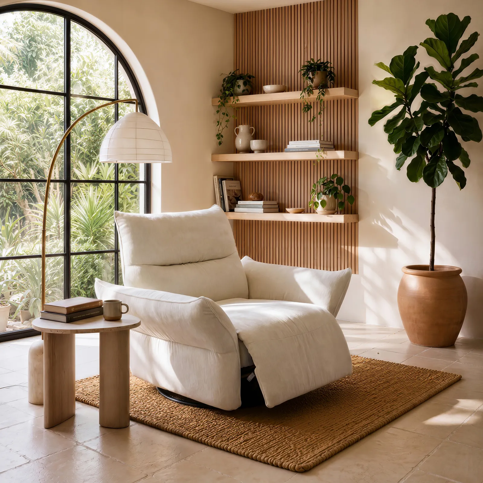 Electric Power Recliner Swivel Rocker Chair With Dual Motor And Performance Chenille