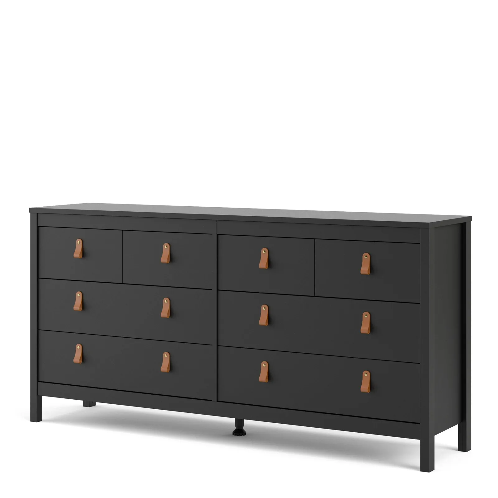 Furniture To Go Barcelona Double Dresser 4+4 Drawers in Black 3