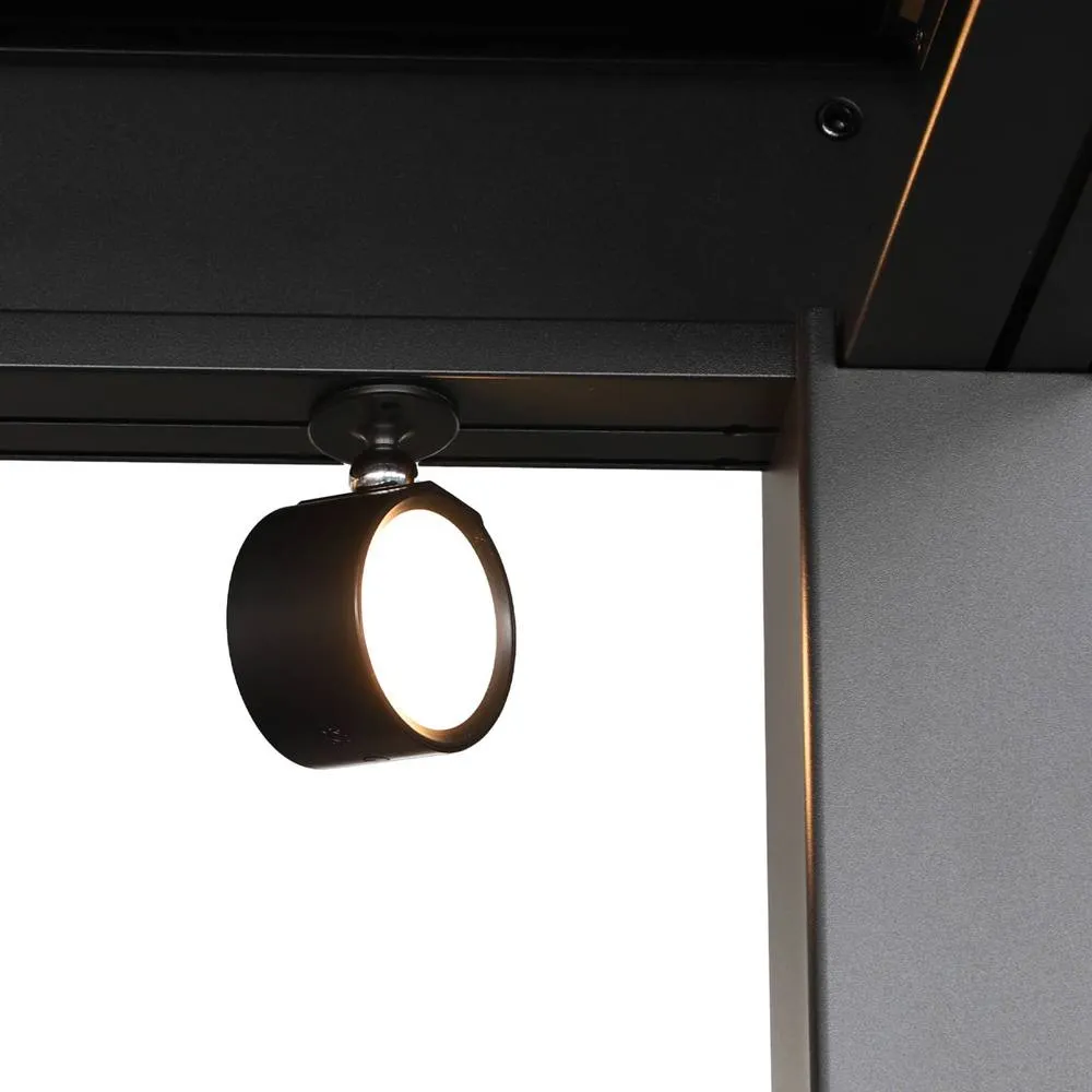 sweeek Set of 2 rechargeable lamps for a louvered pergola in Black 4