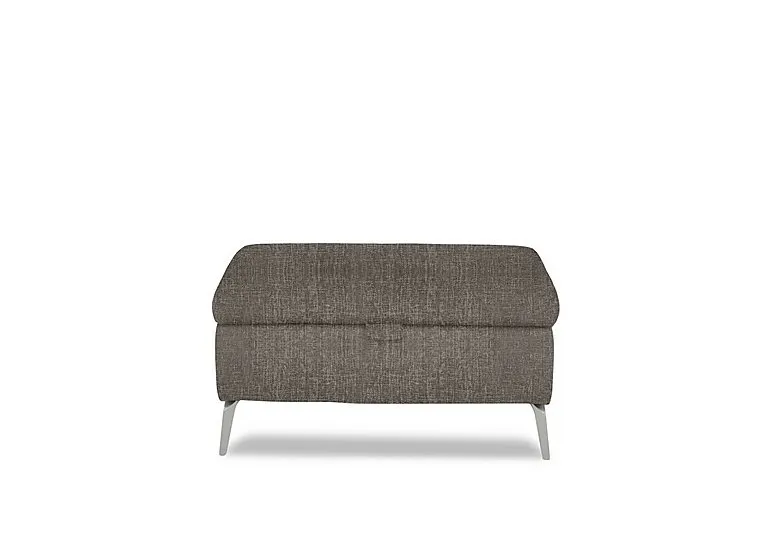 Daytona Fabric Storage Footstool - Anivia Brown