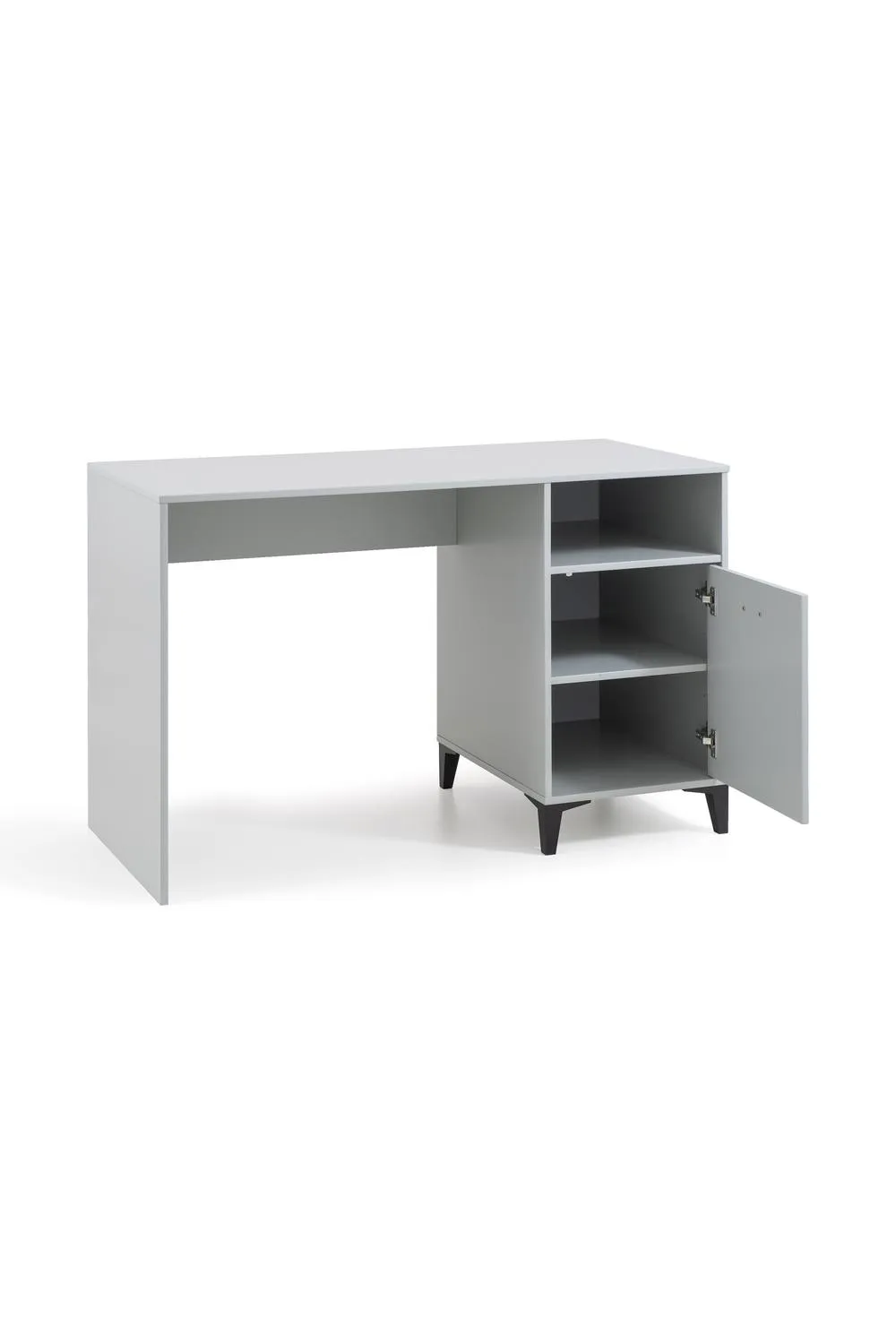 Julian Bowen Lakers Locker Style Desk with Shelf & Cupboard in Grey 3