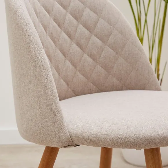 Astrid Dining Chair, Natural Fabric 3