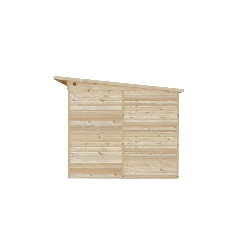 Shires Lela 16x8 Summerhouse including Storage - L244.8 x W476 x H227.5 cm in Light Brown 5