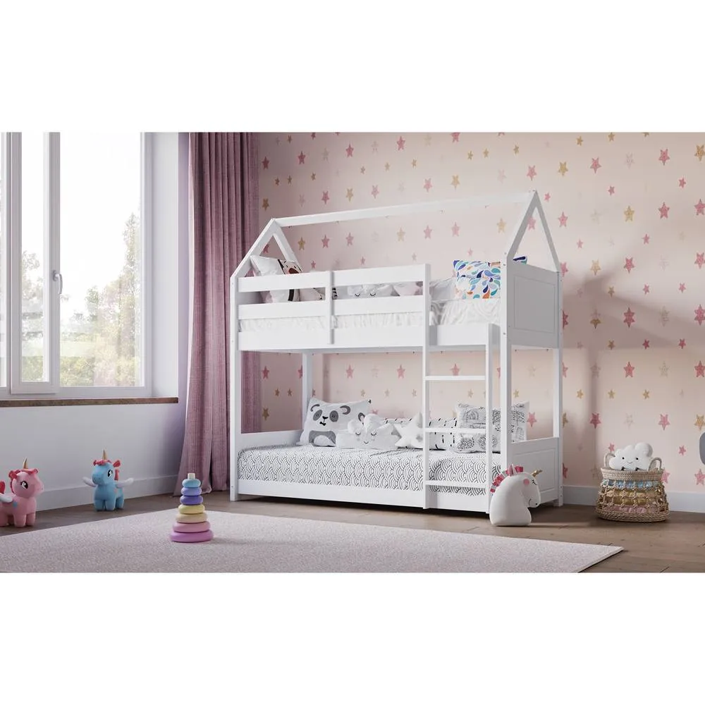 Flair Plation Low Play House Shorty Bunk Bed White