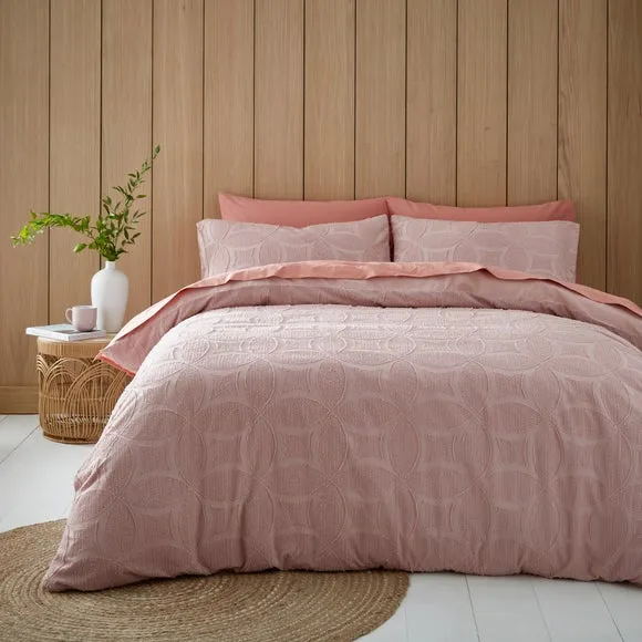 Alda Textured Duvet Cover and Pillowcase Set 1