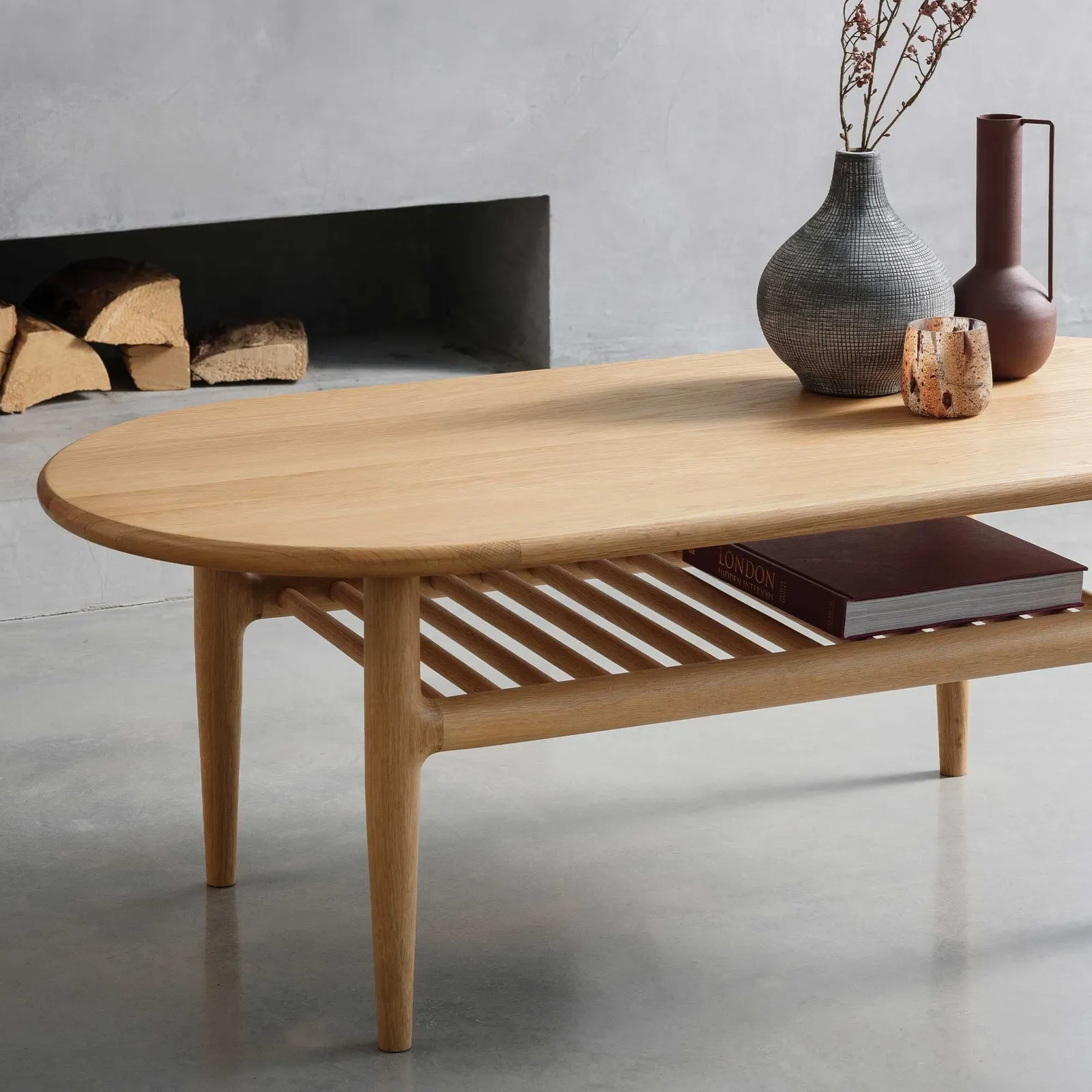 Winchester Coffee Table, Round, Neutral Oak | Barker & Stonehouse 2