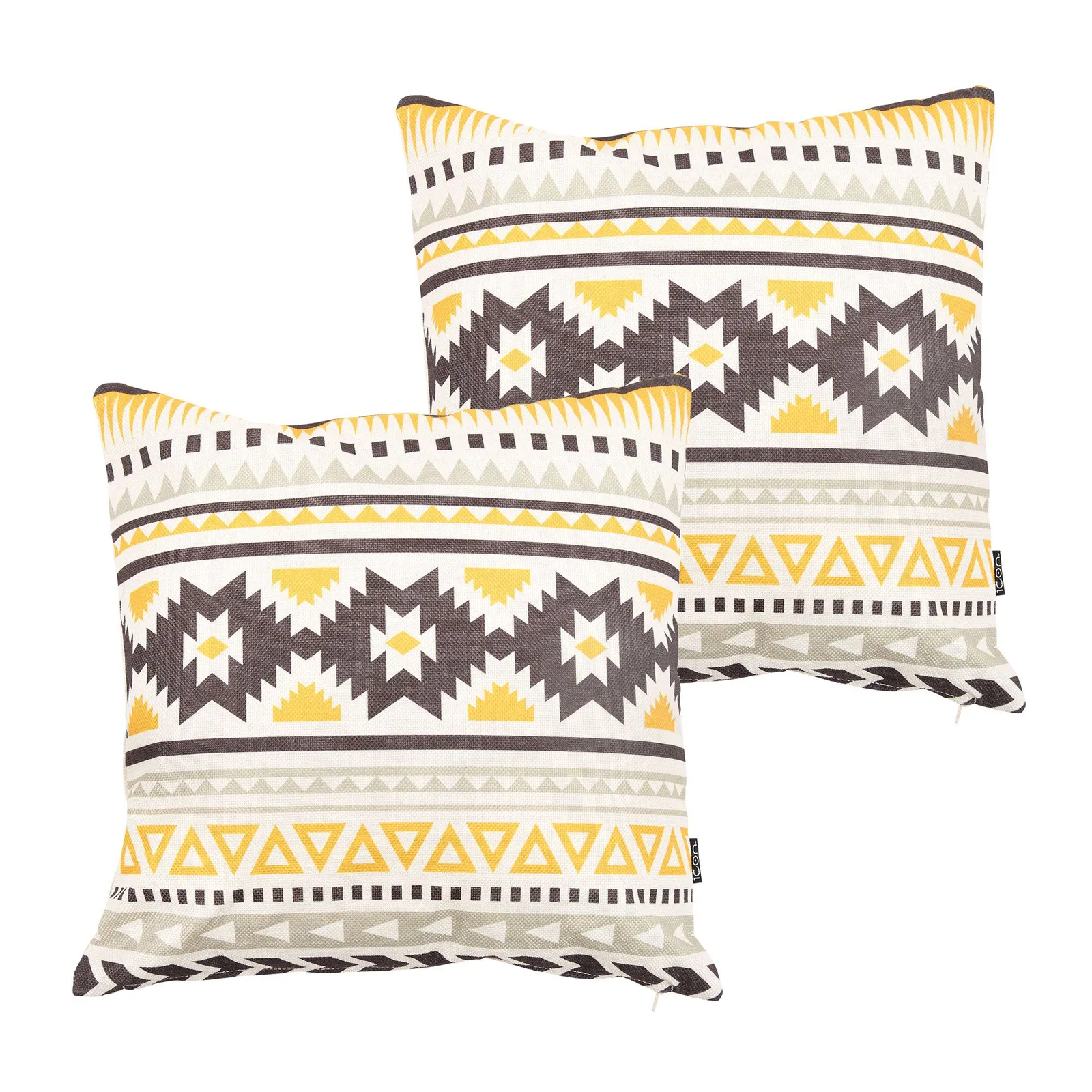 icon Indoor & Outdoor Waterproof Filled Cushion Set of 2 Yellow