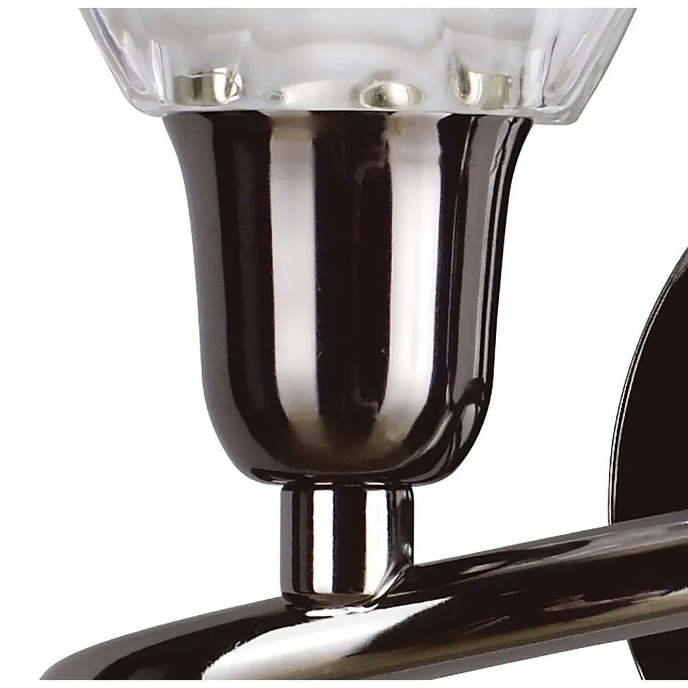 Netlighting Amel Wall Lamp Switched 2 Light L1SGU10 Black Chrome 5
