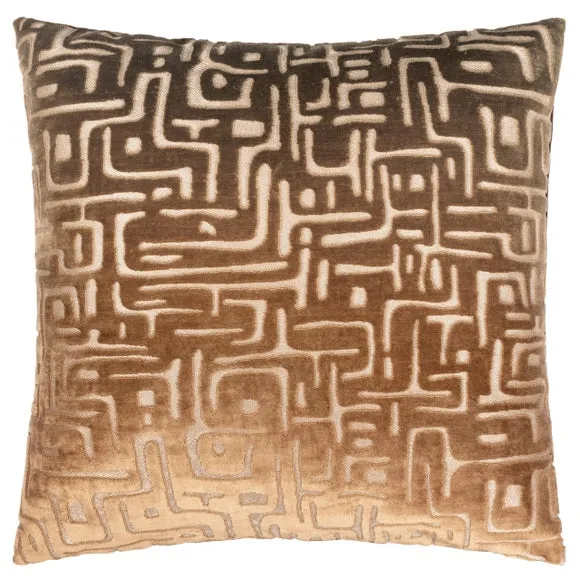 Hoem Soren Geometric Velvet Square Cushion 3
