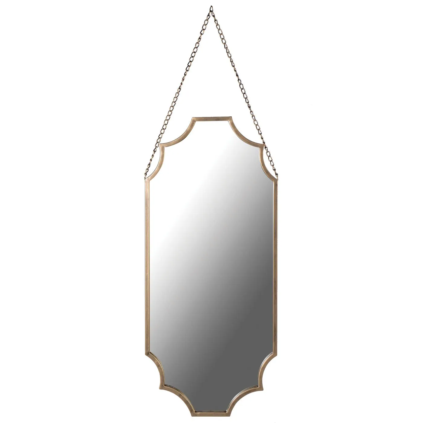 Scalloped Mirror, Matt Gold
