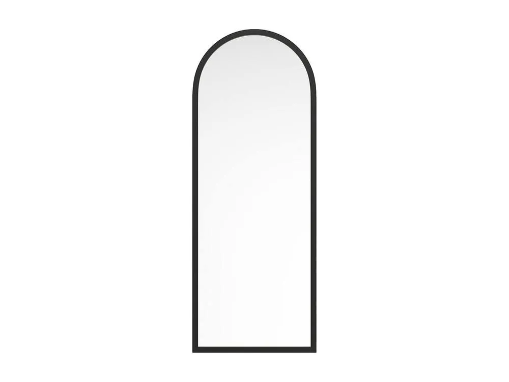 Vente-unique Large Arch Wooden Paulownia Mirror - W. 65 X H. 170 Cm - Black 2