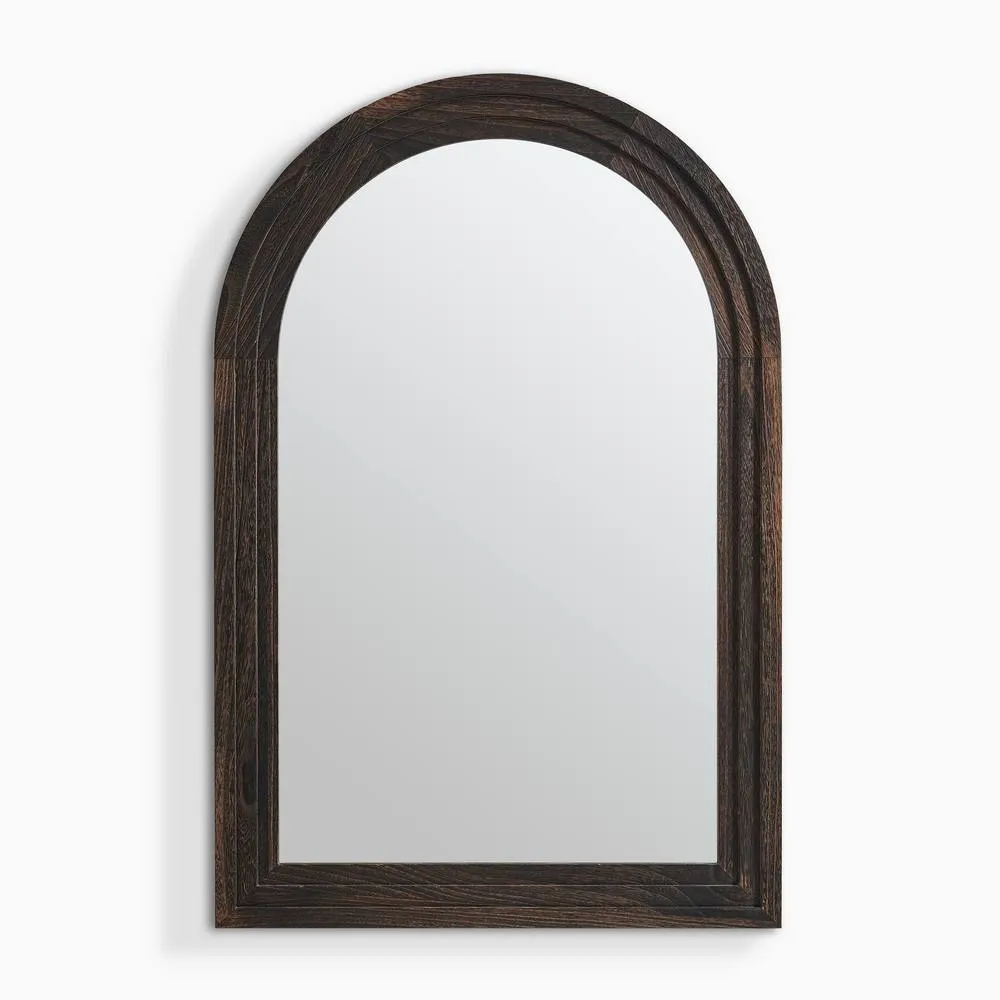 FurnitureboxUK Liora Walnut Wood Full Length 120x80cm Arch Mirror 3