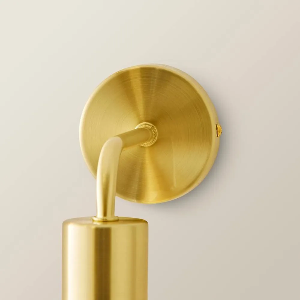 ValueLights Bellamy Globe Glass Shade Rechargeable Wall Light in Gold 5