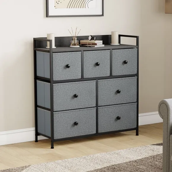 Maye 7 Drawer Fabric Chest
